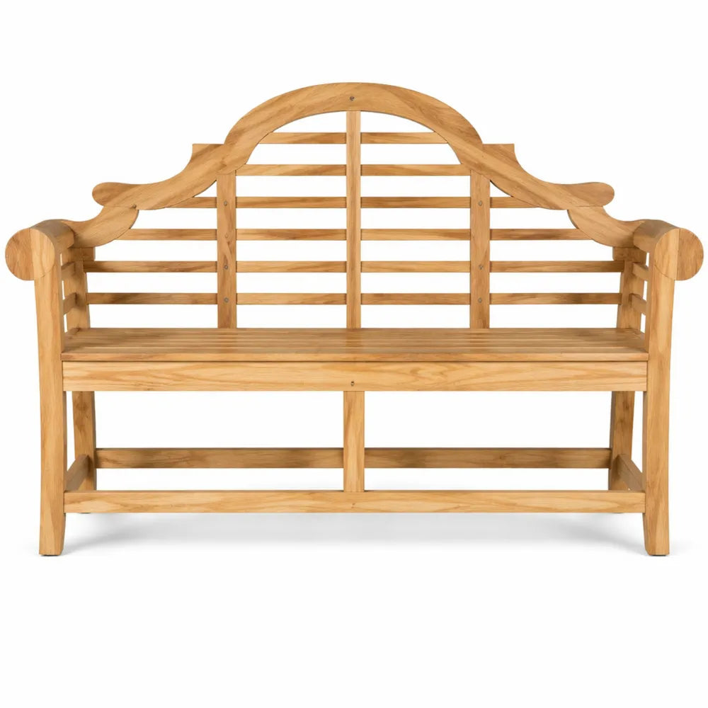Banc en bois de teck pour extérieur 150 cm