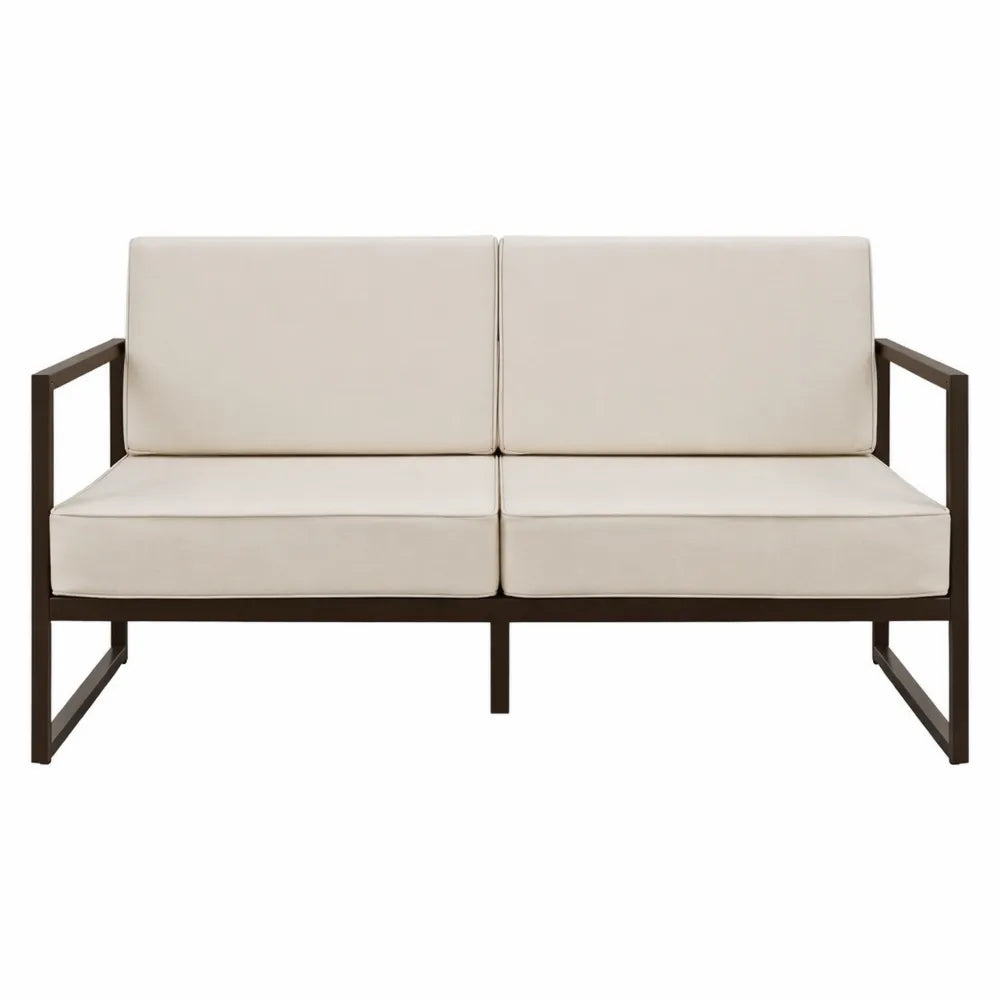Ensemble de Jardin avec Banquette et Coussins Épais pour Terrasse