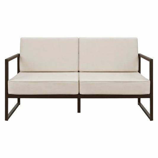 Ensemble de Jardin avec Banquette et Coussins Épais pour Terrasse