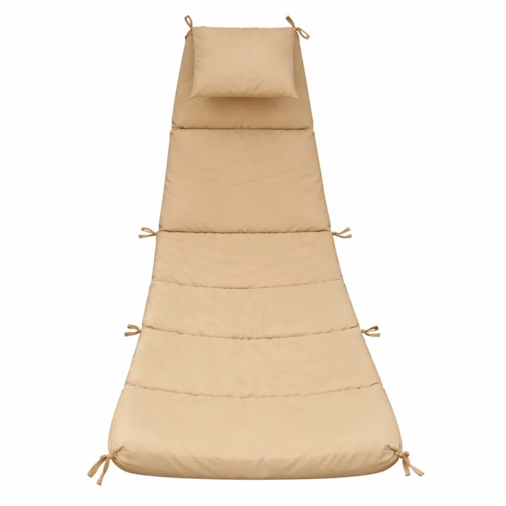 Accessoires de Rechange pour Chaise Longue - Coussin et Parapluie en Tissu Résistant
