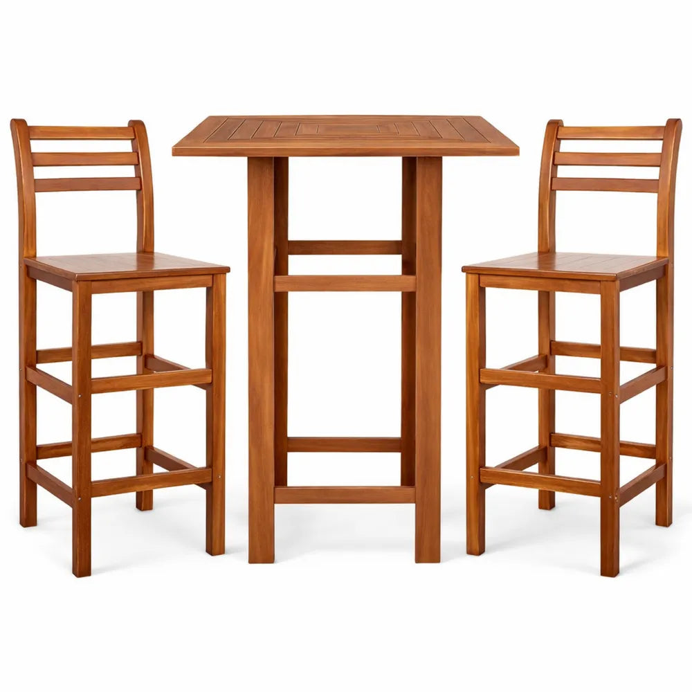 Table haute avec tabourets pour intérieur et extérieur