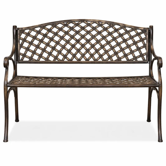 Banc de Jardin Antique en Aluminium pour 2 Personnes