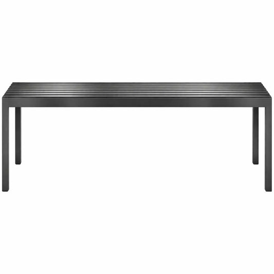 Banc extérieur 2 places en métal sans dossier pour jardin